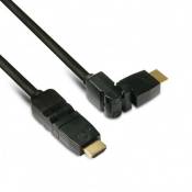 Metronic 370267 Câble HDMI High Speed mâle/mâle rotatif 1,5 m