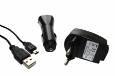vhbw Kit d'accessoires 3 en 1 Câble de charge Câble