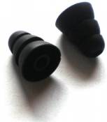 2pcs Large Long Black Earbuds for Sony EX MDR-EX210B