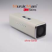 MusicMan Autocollant MA - Skin - Mat Brush Silver S-14MA