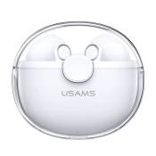 Ecouteurs USAMS BU12 300mAh Type-C Bluetooth 5.1 pour iOS et Android Blanc