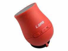 LEPA Q-Boom BTS03 - Haut-parleur - pour utilisation mobile - sans fil - Bluetooth - 3 Watt - rouge disco