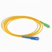 Câble fibre optique Free - monomode 5 m - vert et