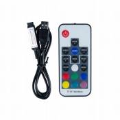 GUPBOO Télécommande Universelle de Rechange Pilote d'interface USB pour bande led 5050/2835 RGB
