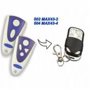 GUPBOO Télécommande Universelle de Rechange pour 504 MAX43-4 502 MAX43-2 émetteur 433.92mhz pil