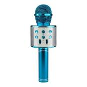 KTV - Microphone karaoké sans fil - Bleu