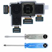 MMOBIEL Caméra Arrière Principale de Rechange Compatible avec Samsung Galaxy A51 2019 48 MP / 12 MP / 12 MP / 12 MP - Appareil Photo Remplacement - IN