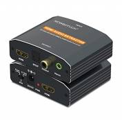 Séparateur d'extracteur Audio HDMI Convertisseur Audio 4K HDMI vers HDMI + Coaxial + Optique Toslink SPDIF + Audio analogique stéréo 3,5 mm, Adaptateu