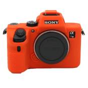 Etui en silicone pour Sony A7RIII A7III A7M3 - Orange