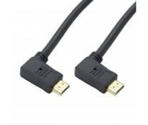 Câble HDMI 2.0 Coudé latéral 90° 2 m Erard Noir