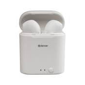 Écouteurs Denver TWE-46 Sans Fil Bluetooth Intra-Auriculaire Contrôle des Appels Blanc