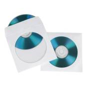 Hama CD-ROM Paper Sleeves - Pochette CD/DVD - blanc