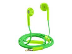 Cellular Line Slug Universal - #StyleColor Line - écouteurs avec micro - embout auriculaire - filaire - jack 3,5mm - vert