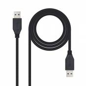 Nano Cable 10.01.1002-BK - Câble USB 3.0, mâle-mâle, Noir, 2mts