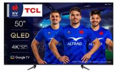 TV QLED TCL 50C645 127 cm 4K UHD Google TV 2023 Aluminium