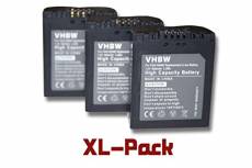 3 Batteries 600mAh pour Appareil Photo Panasonic: Lumix