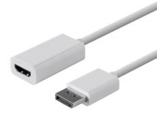 Adaptateur Onearz Cable Gear DisplayPort Mâle vers HDMI Femelle Blanc