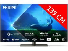 Philips 55OLED808 - Classe de diagonale 55" 8 Series TV OLED - Smart TV - Android TV - 4K UHD (2160p) 3840 x 2160 - HDR