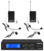 Vonyx WM5522B - Kit oreillette sans Fil VHF, Livré avec Boîtier