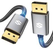 Silkland Câble DisplayPort 144Hz 2m, [Certifié VESA] 4K@60Hz 2K@144Hz 2K@165Hz G-Sync et FreeSync