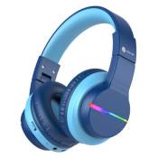 Casque Audio IClever BTH12-Blue Sans Fil Bluetooth