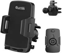 Quntis Support de téléphone Portable Universel pour Ventilation de Voiture, Espace pour câble de Charge et auxiliaire, Rotatif à 360°, Compatible avec