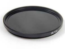 vhbw Filtre infrarouge universel 720nm pour compatible avec objectifs d'appareils photos de filetage 58mm - Filtre IR circulaire, noir