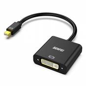 BENFEI Adaptateur Mini DisplayPort vers DVI, Mini DP(Thunderbolt