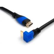 KabelDirekt 2m Câble HDMI avec angle 90° ( Ultra HD 4K 3D Full HD 1080p ARC Highspeed avec Ethernet) - TOP Series