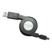 Scosche - Câble pour données - USB mâle pour mini USB type B mâle - 1.2 m - rétractable