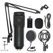 Kit de microphones de suspension BM800 Studio Studio Streaming en direct Enregistrement Enregistrement Ensemble microphone à condensateur