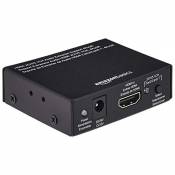 Amazon Basics Convertisseur d'extracteur audio, HDMI vers HDMI + Audio (SPDIF + RCA stéréo), Noir