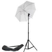 Dynasun w968s kit d'éclairage pour studio photo/vidéo avec trépied + douille + parapluie et sac pour flash cobra esclave