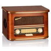 Radio CD Portable FM/ MW Vintage, Lecteur CD-MP3, USB, Stéréo, Télécommande, Roadstar, HRA-1500CD-MP3UEMP, , Bois