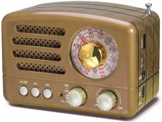 Radio portable vintage fm am(mw) sw bluetooth avec