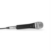 KOMELEC FRANCE Microphone Filaire Avec Câble Jack 6.35 Vers Xlr Mâle 5m
