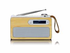 Radio portable dab+ lenco bambou-blanc PDR-040BAMBOOWH