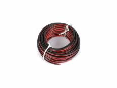 Câble universel, noir - rouge 10 m 2x 0,75 mm