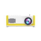 Mini projecteur de poche pour cinéma maison pour iPhone et smartphone Android jaune HJL021