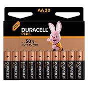 Duracell Plus, lot de 20 piles Type AA