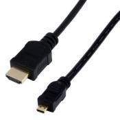 MCL MC386 - Câble HDMI - HDMI mâle pour 19 pin micro HDMI Type D mâle - 2 m