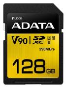 ADATA Premier ONE V90 128Go SDXC UHS-II Classe 10 mémoire flash - Mémoires flash (128 Go, SDXC, Classe 10, UHS-II, 290 Mo/s, Noir, Or)