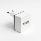 Chargeur secteur On Earz Maison 2 x USB Blanc