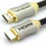 LCS - ORION XS - 15M - Câble HDMI 1.4 - 2.0 - 2.0 a/b - Professionnel - 3D - Ultra HD 4K 2160p - Full HD 1080p - ARC - CEC - High Speed par Ethernet -