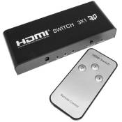 Sélecteur HDMI avec télécommande (3 IN vers 1 OUT)