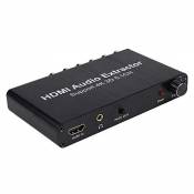 Annadue Séparateur d'extracteur Audio HDMI 4K Extracteur Audio HDMI 3D convertisseur Audio 5.1 canaux système RTOS Haute Performance intégré et Puce d