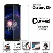 TM-Concept® Verre trempé incurvé 3D pour Samsung Galaxy S8 Plus - Transparent