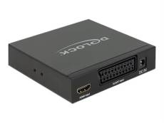 Delock Converter SCART / HDMI > HDMI with Scaler - Convertisseur vidéo - HDMI, SCART - HDMI