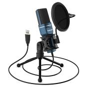 TONOR Microphone USB à Cardioïde Condensateur pour PC Micro avec Trépied et Filtre Anti-Pop pour Enregistrement Vocal et Musical, Podcasting, Streamin
