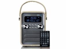 Radio portable dab+/ fm avec bluetooth® lenco taupe PDR-051TPSI